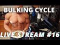 BULK CYCLE LIVE STREAM 16 | ORALS PREWORKOUT | TEST SUBQ | PRIMO VS MAST | PREFERRED CARDIO