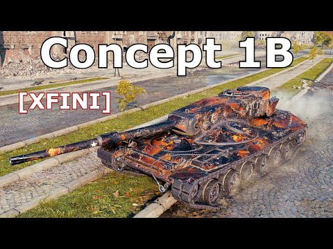 World of Tanks Concept 1B - 4 Kills  11K Damage | Tier IX Premium