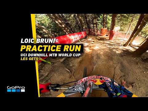 GoPro: Loic Bruni Practice Run with HERO12 Black in LES GETS | 2023 UCI Downhill MTB World Cup