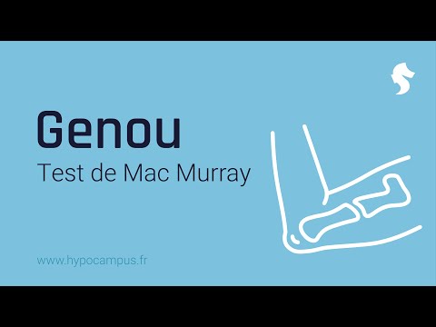 Knee - Mac Murray Test