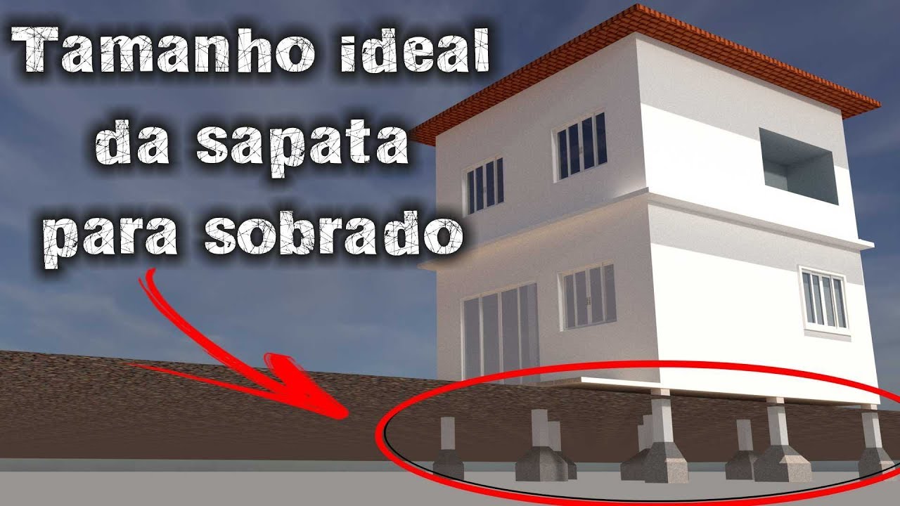 Como calcular o tamanho ideal da sapata para sobrado