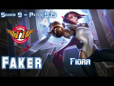 SKT T1 Faker FIORA vs CORKI Mid - Patch 9.15 KR Ranked