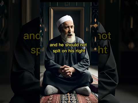 Don’t spit in the front of a person standing for prayer
