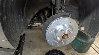 Installing new brake pads and rotors on the 2016 Lexus ES350