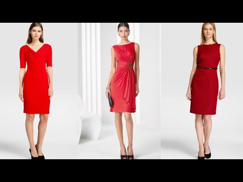 Vestidos de MODA 2020 de color rojo / Fashion Love