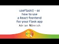 Image from useFlask() - or how to use a React frontend for your Flask app