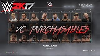 WWE 2K17 - VC Purchasables (How To Unlock Superstars, Divas, Championships, and Arenas)