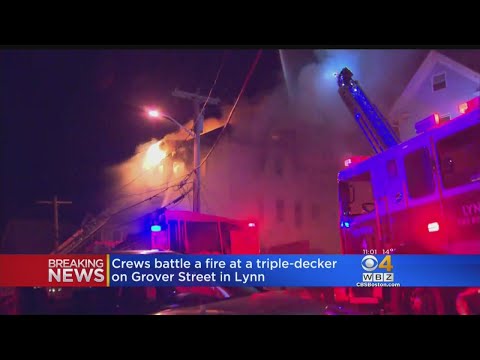 Crews Battle Fire In Lynn Triple-Decker