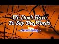 We Don T Have To Say The Words Gerard Joling KARAOKE VERSION