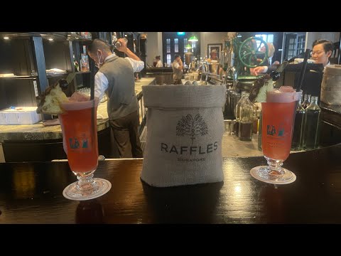 Singapore Sling at the Long Bar, Raffles Hotel, Singapore