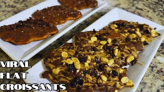 Flat Croissants | Flaky, Buttery & Crispy Perfection | Chocolate Dipped Croissants 