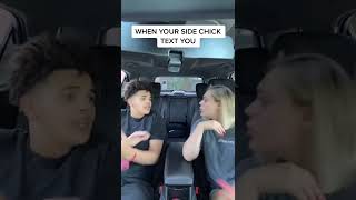 When your Side Chick text you?? #funnycouplevideos