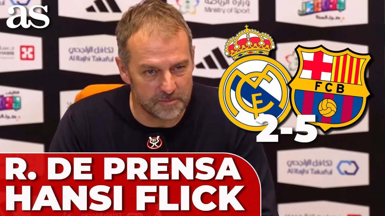FLICK RUEDA DE PRENSA | REAL MADRID 2 - FC BARCELONA 5 | SUPERCOPA DE ESPAÑA