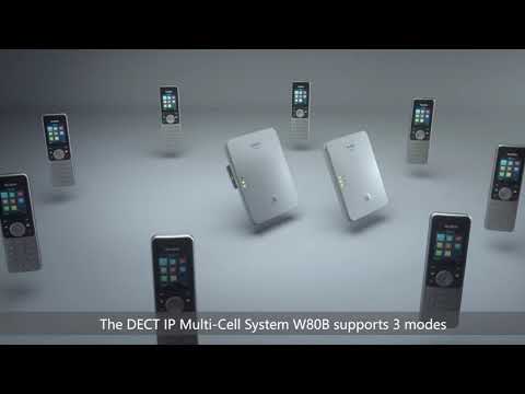 Yealink W80B SIP DECT IP kelių ląstelių bazinė stotis, video