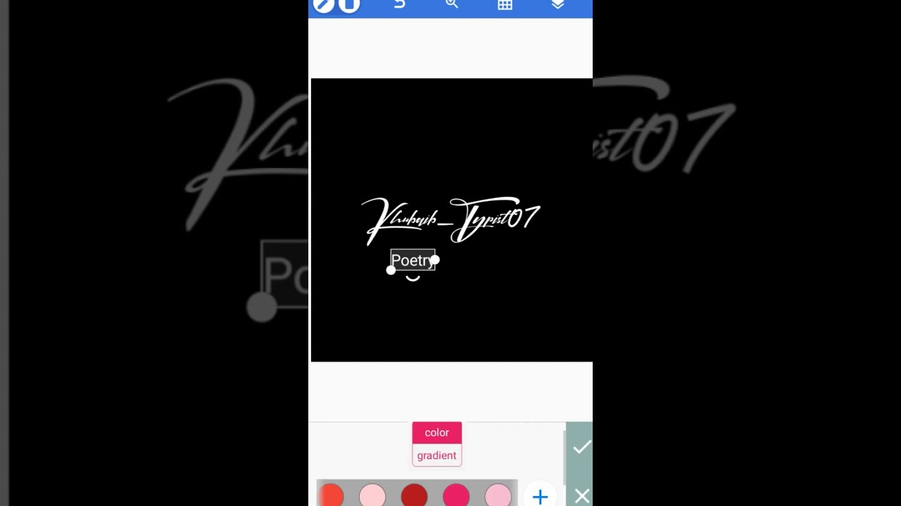 How to make poetry logo |Kh bro editor