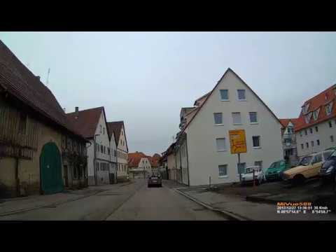 D: Gemeinde Illingen. Enzkreis. Ortsdurchfahrt. Dezember 2017