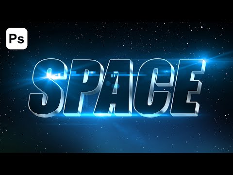 3D Text Effect In Space Photoshop Tutorial