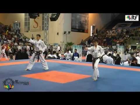 15 Timothy Bos (Ita) vs. Rauf Kamalov (Rus) Patterns Male 2º dan Junior