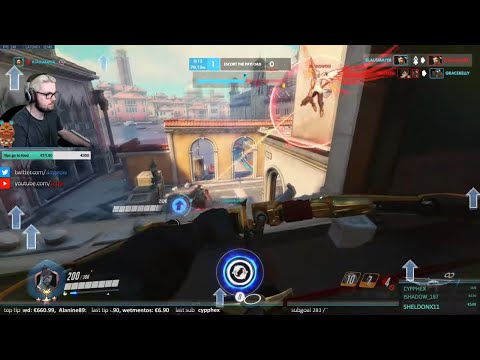 ARRGE DPS MAIN - HANZO GAMEPLAY! [ OVERWATCH SEASON 23 TOP 500 ]