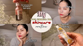 My Post Chemical Peel Skincare Routine for soothing and barrier healing✨ non sponsored ✨