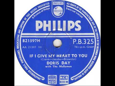 UK New Entry 1954 (54) Doris Day with The Mellomen - If I Give My Heart To You