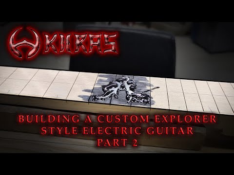 Building Vorna Evertune 6  - Part 2 - custom finnish explorer style electric guitar - Time lapse