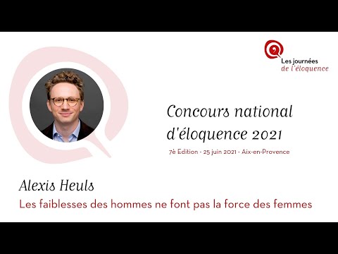 Concours national d'éloquence : Discours #2 - Alexis Heuls