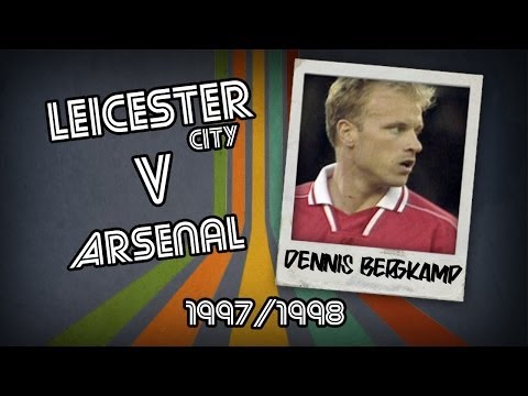 DENNIS BERGKAMP  - Leicester v Arsenal, 97/98 | Retro Goal
