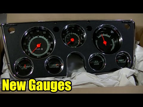 70 Chevy Truck New Gauges Tach & Vacuum