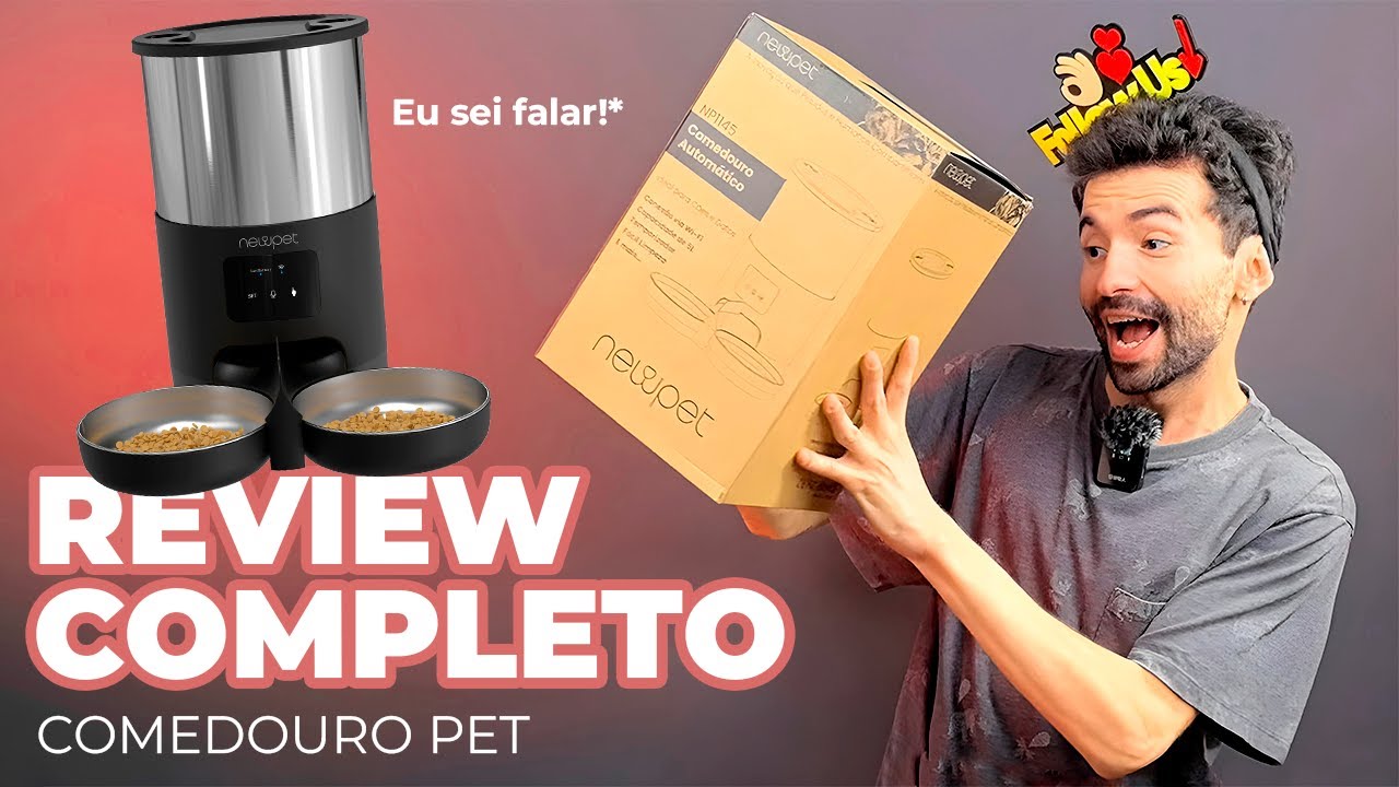 Comedouro automático duplo da NEWPET!