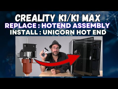 How to install the Creality K1 or K1 MAX Unicorn Hotend Upgrade - 3D Printer