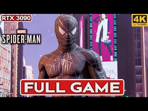 SPIDER-MAN PC Black Suit Gameplay Walkthrough FULL GAME [4K 60FPS PC RTX 3090] - No Commentary