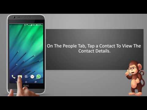 HTC HOW TO Edit  contact information smart phones user guide support