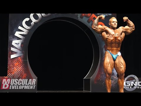 Iain Valliere Posing (4th in Open) | 2019 Vancouver Pro