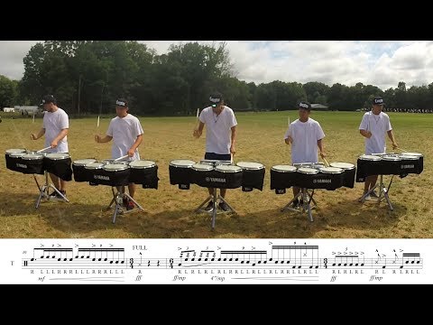 2017 Madison Scouts Tenors - LEARN THE MUSIC to "O2"