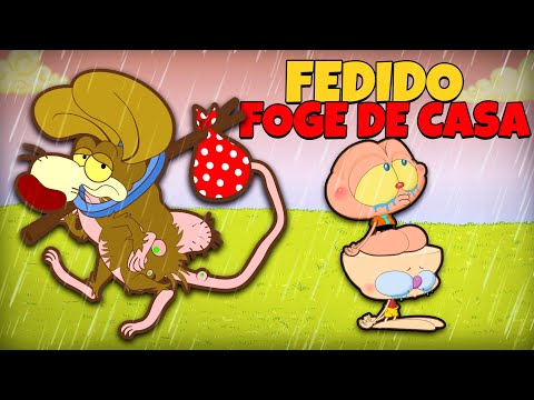 Capa de Mongo e Drongo em: Fedido Foge de Casa! 🐀| Bichinho de estimação perdido 😮 Desenho animado