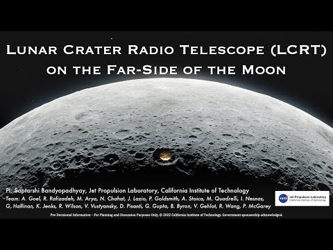 Lunar Crater Radio Telescope (LCRT) on the Far-Side of the Moon - NASA NIAC Symposium 2022