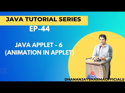 Ep 44 Java Tutorial Java Applet 6 Animation In Applet