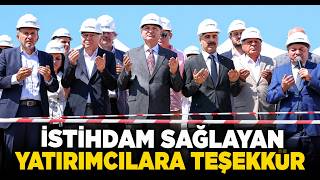  İstihdam Sağlayan Yatırımcılara Teşekkür