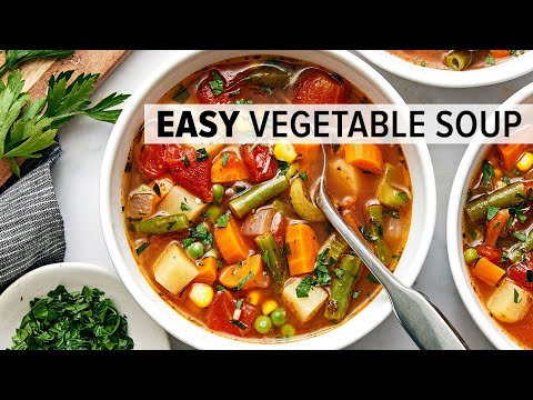 CABBAGE SOUP super easy vegetarian soup for a healthy diet