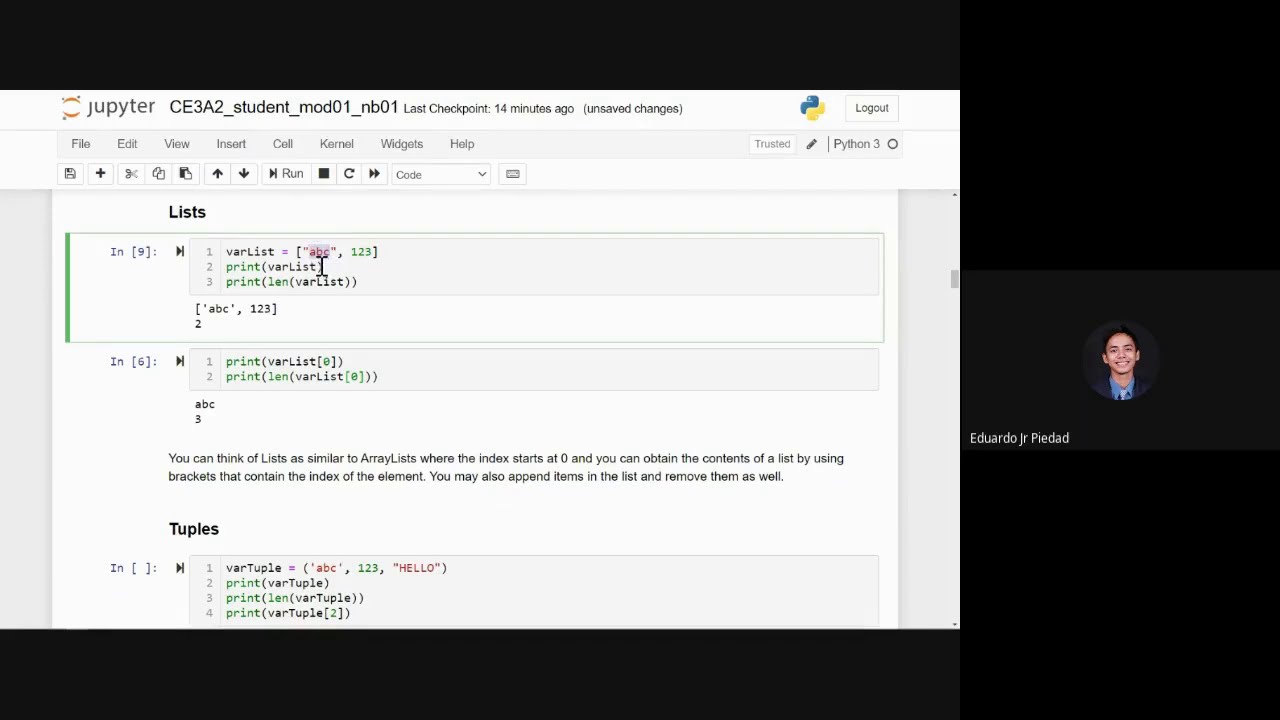 1.0 - Introduction to Python & Jupyter Notebook  - Engineering Numerical Methods using Python 3