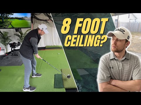 8' Ceiling? No Problem (kind of) - How I Play Golf in My Garage #golf