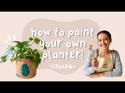 How To Paint Your Own Planter | The Crockd Paint n' Pot Kit: Jungle Pot Design!