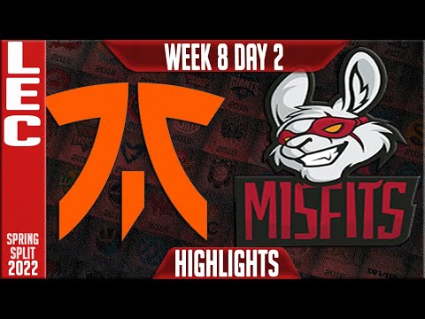 FNC vs MSF Highlights | LEC Spring 2022 W8D2 | Fnatic vs Misfits Gaming