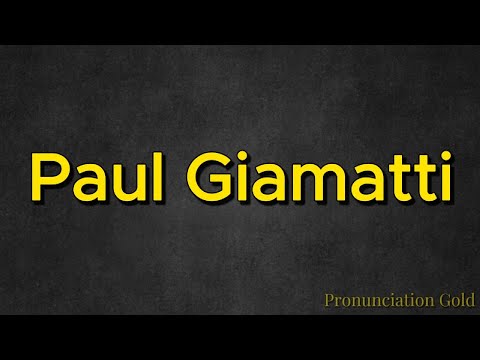 How to Pronounce Paul Giamatti - Say it Correctly Every Time!