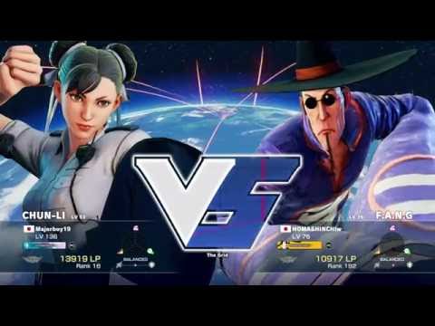 SFV - Majorboy19 (Chun-Li) Vs HOMASHINCHIw (Fang)