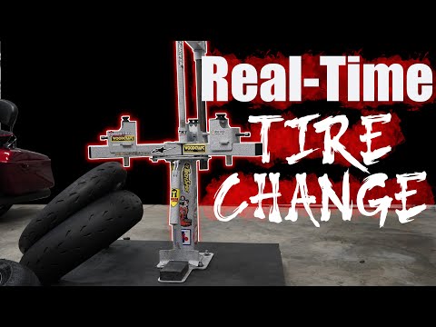 No-Mar Tire Change Demo | Sportbike front wheel