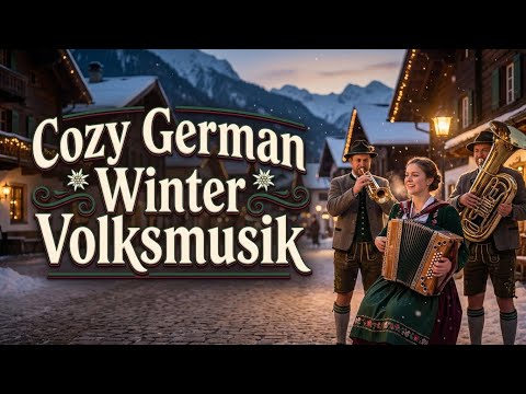 🎷❄️ Cozy German Winter Volksmusik – Alpine Christmas Folk & Soft Melodies 🎄