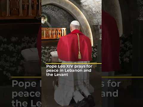 Pope Leo XIV prays for peace in Lebanon and the Levant | AJ #shorts
