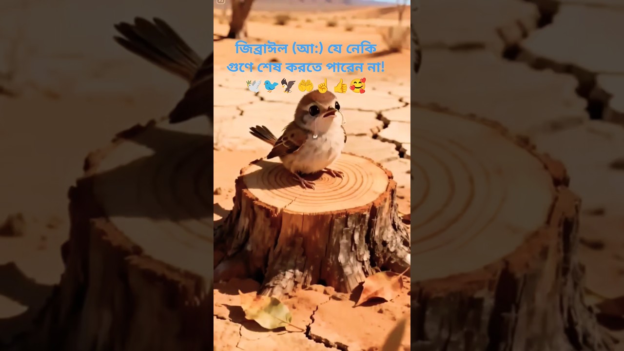 জিব্রাঈল (আ:) যে নেকি গুণে শেষ করতে পারেন না! 🕊️🐦🤲 #islamicreminder #durudsharif #islamicshorts #Ai